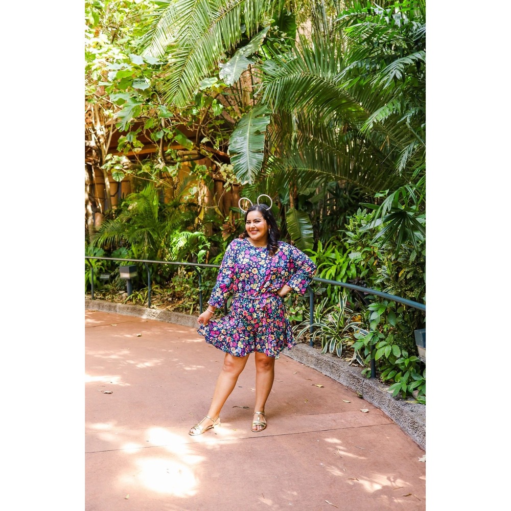 Encanto long‎ sleeve floral romper - Picture 4 of 5